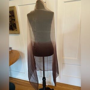 3 for 15$! Manoukian Light Sheer Taupe & Brown Large Ombré Scarf